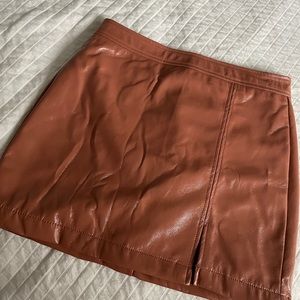 NEW faux Leather Mini skirt